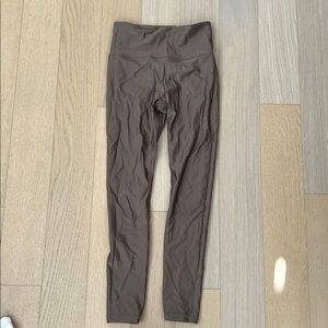 Athleta Taupe Shiny Leggings